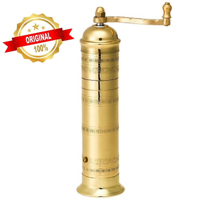 Brass pepper mill ALEXANDER #105 10″ & Brass salt mill ALEXANDER #108 8″